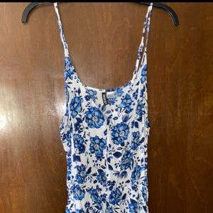 Blue Floral Romper
